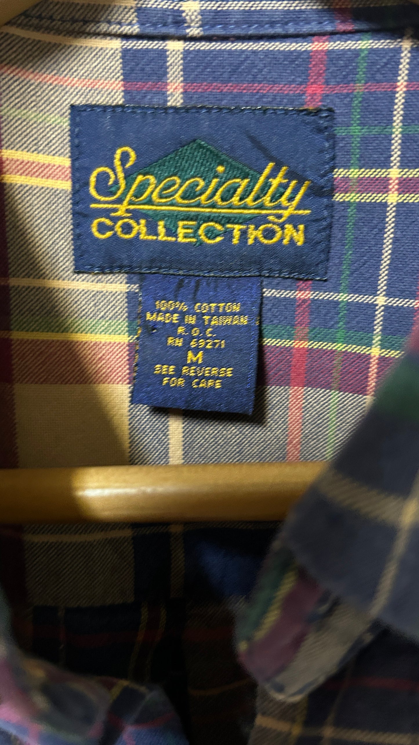 Specialty Collection Short sleeve button down shirt Medium Cotton