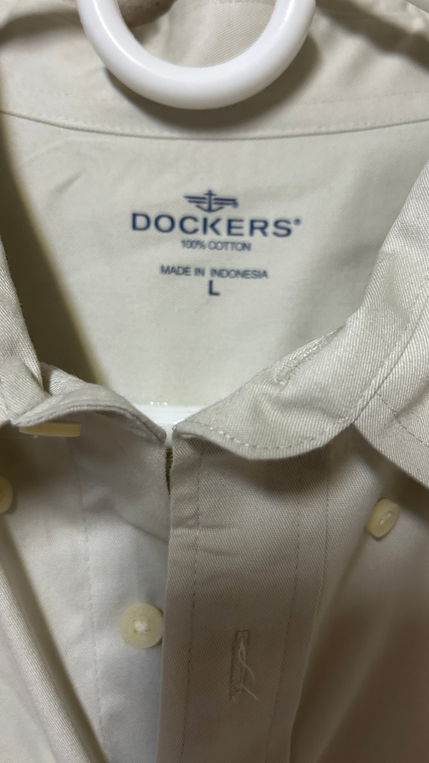 Dockers Long sleeve button down shirt Large cotton