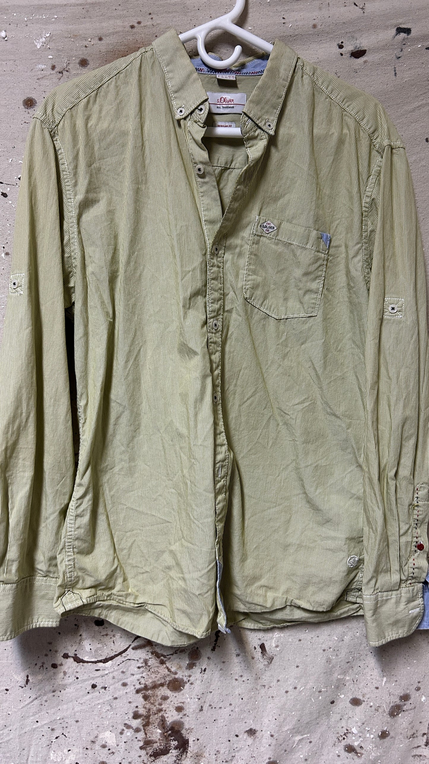 S. Oliver Long sleeve button down shirt Large