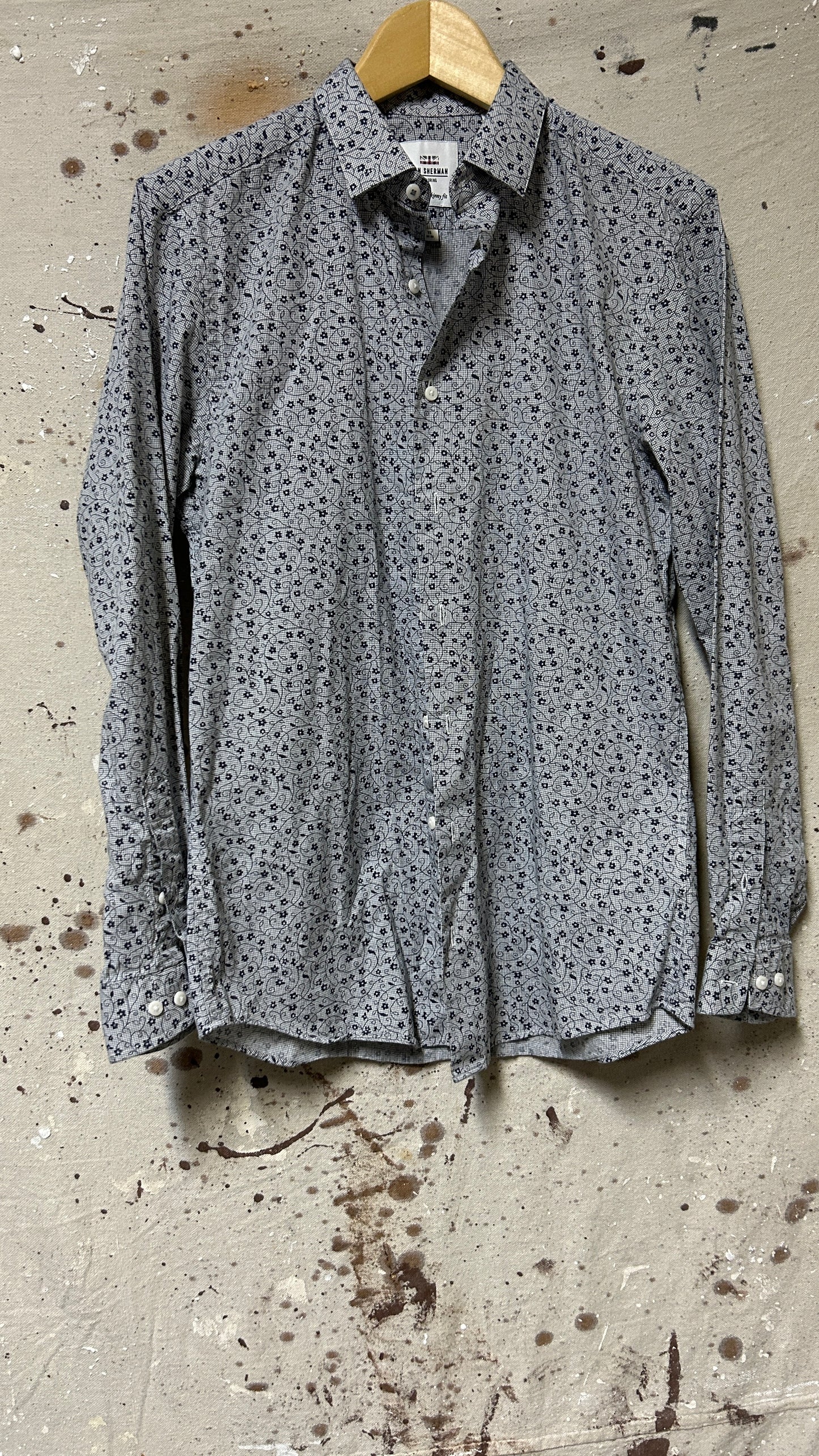 Ben Sherman Long sleeve button down shirt 15 (32-33) Cotton