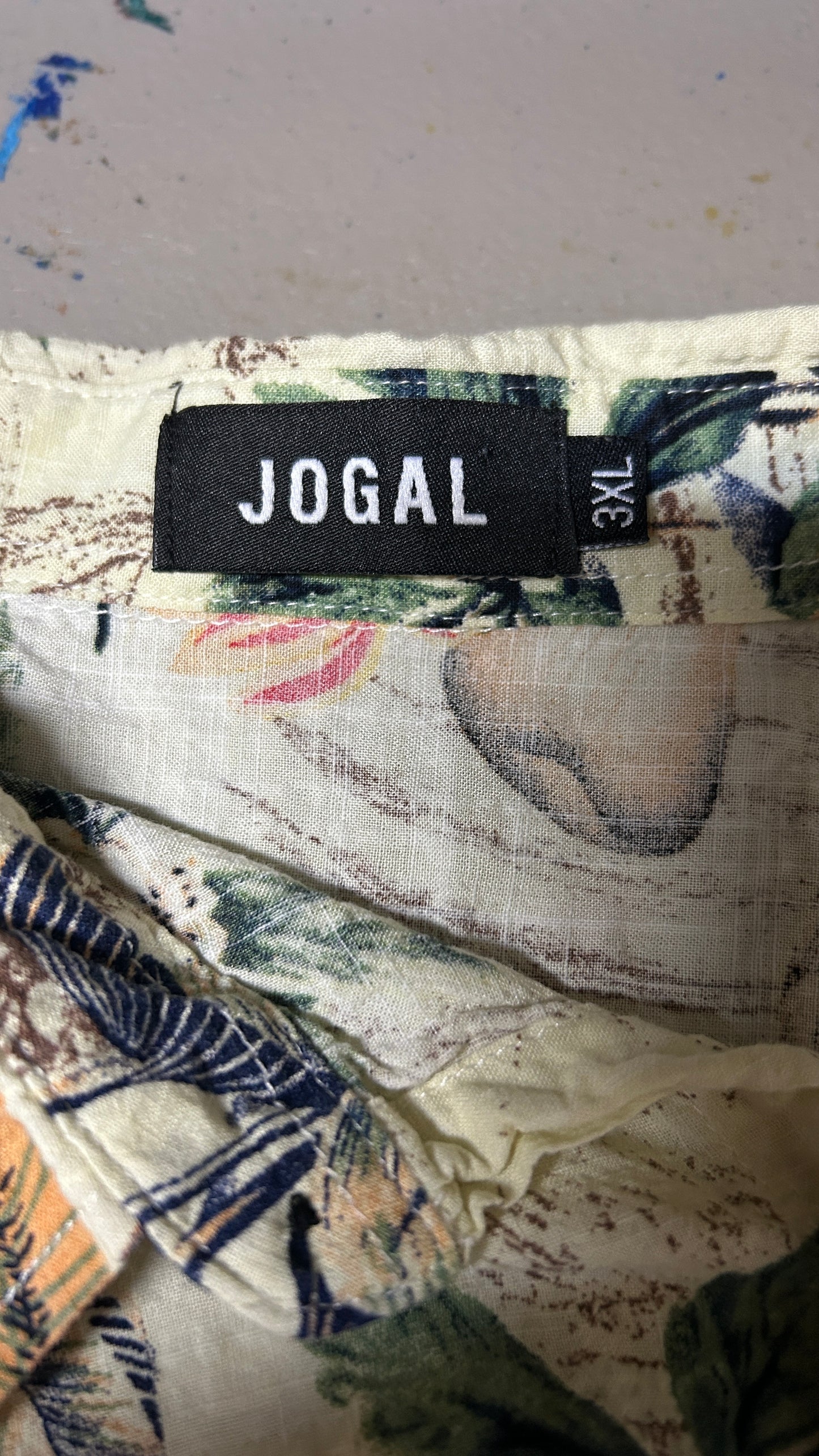 Jogal Short sleeve button down shirt 3XL (!)