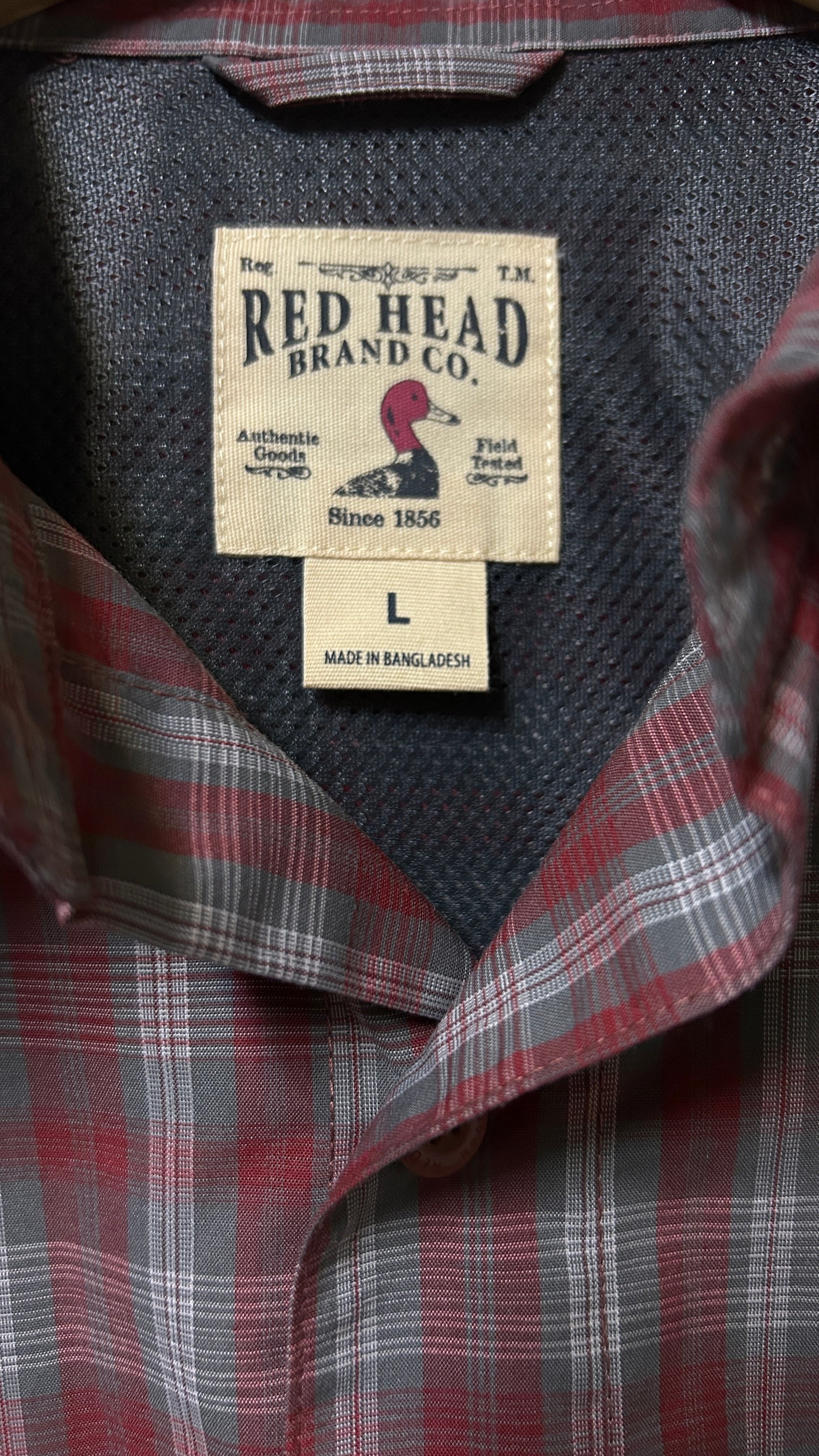 Red Head Brand Co. Long sleeve button down shirt Large Polyester
