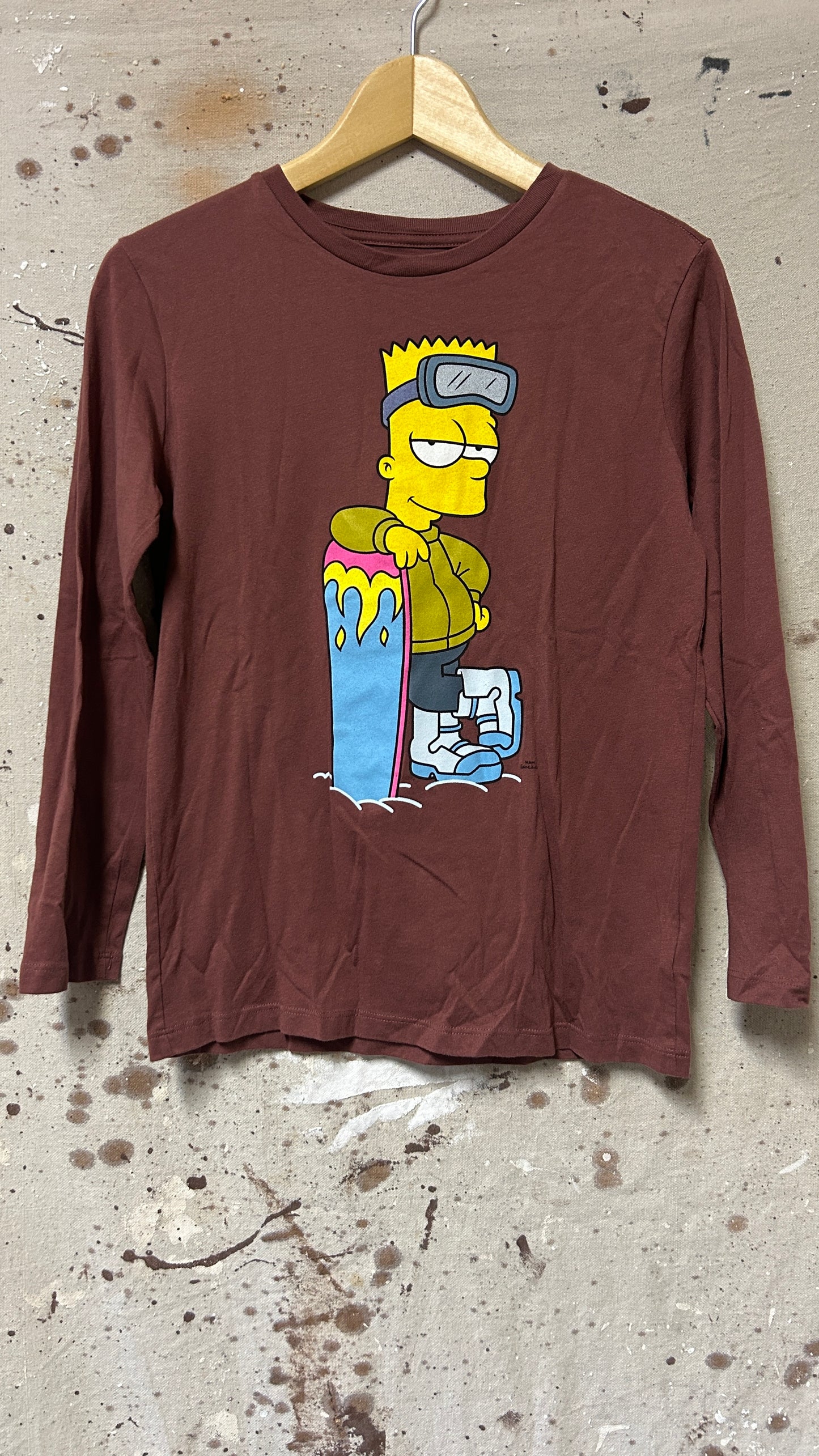 The Simpsons Long sleeve brown shirt XL