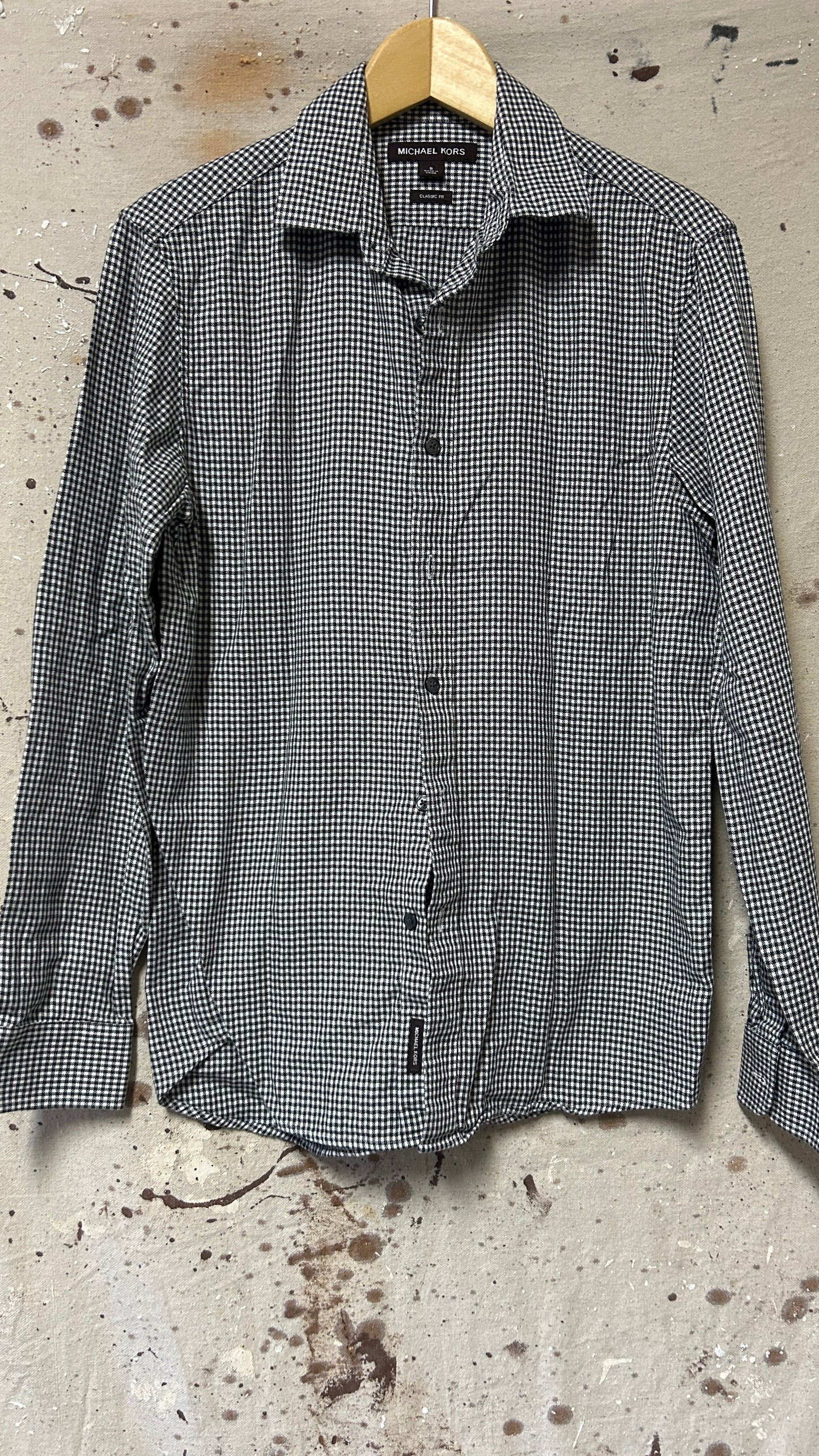 Michael Kors long sleeve button down shirt Small Medium
