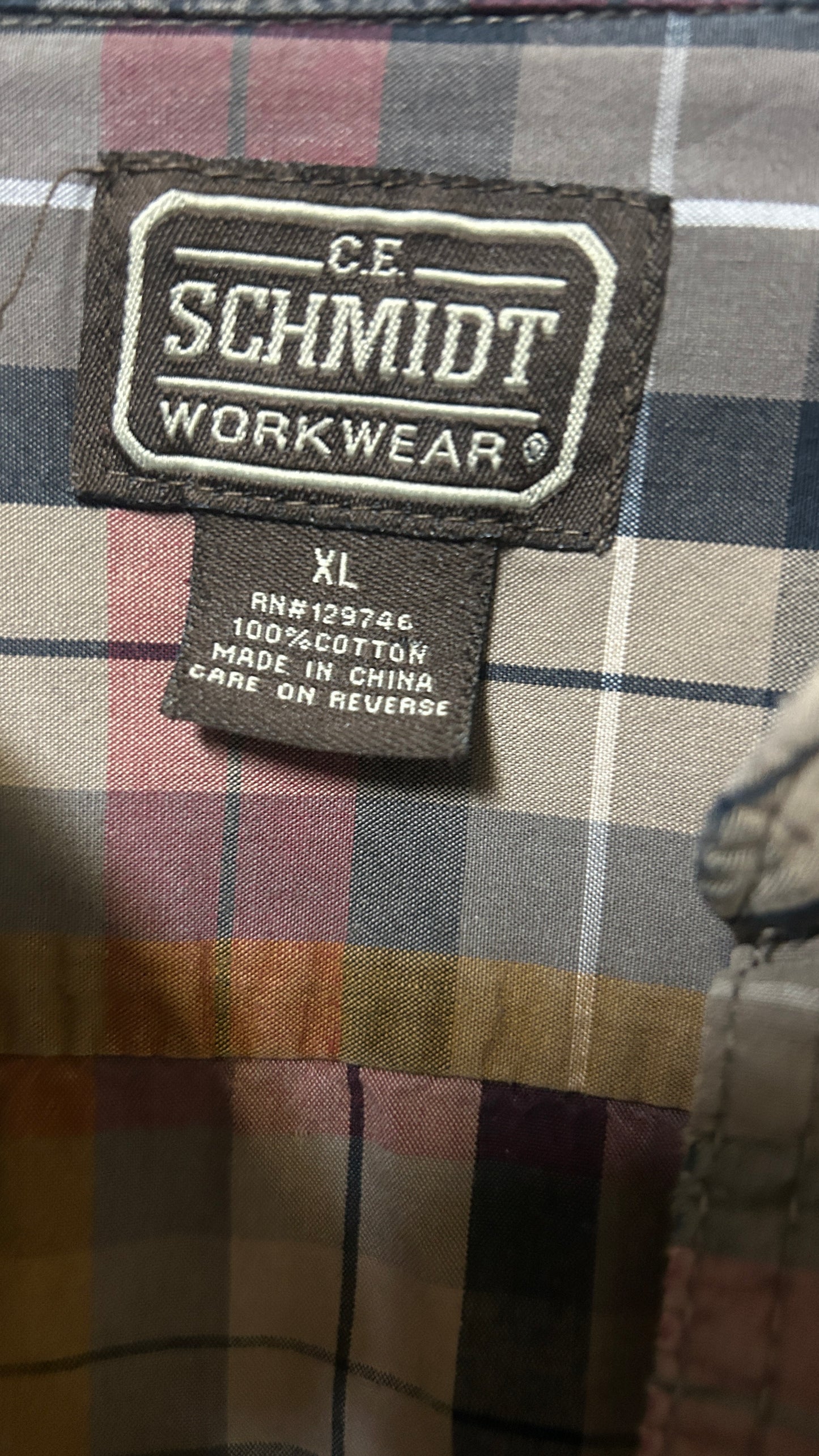 Schmidt Workwear Long sleeve button down shirt XL