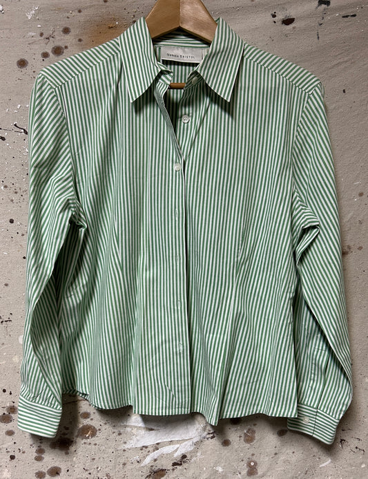 Susan Bristol Long sleeve button down shirt Small Medium