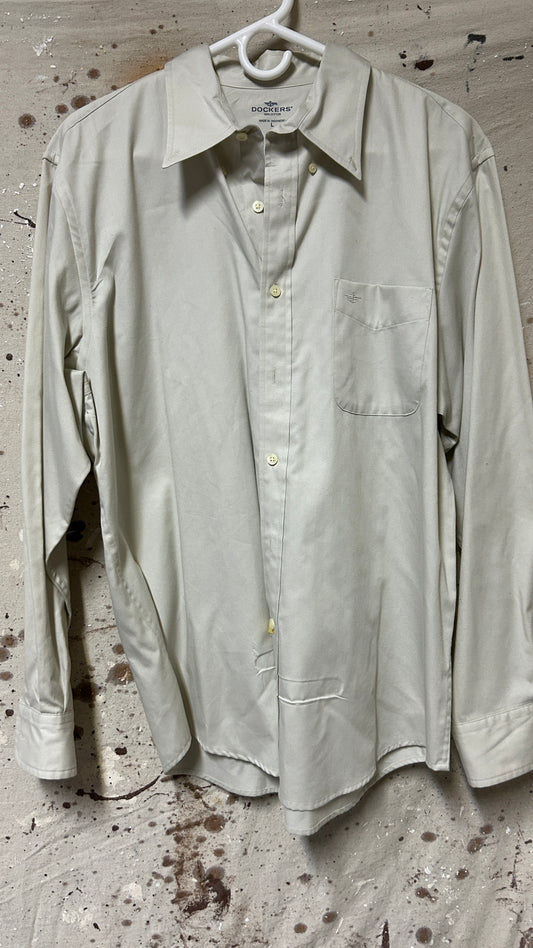 Dockers Long sleeve button down shirt Large cotton