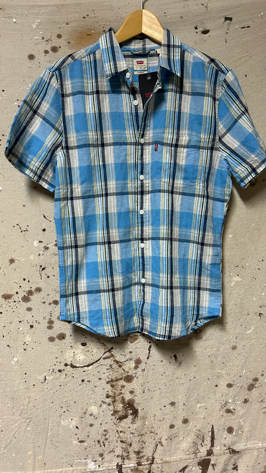 Levi’s Short sleeve button down shirt Small Cotton Blue