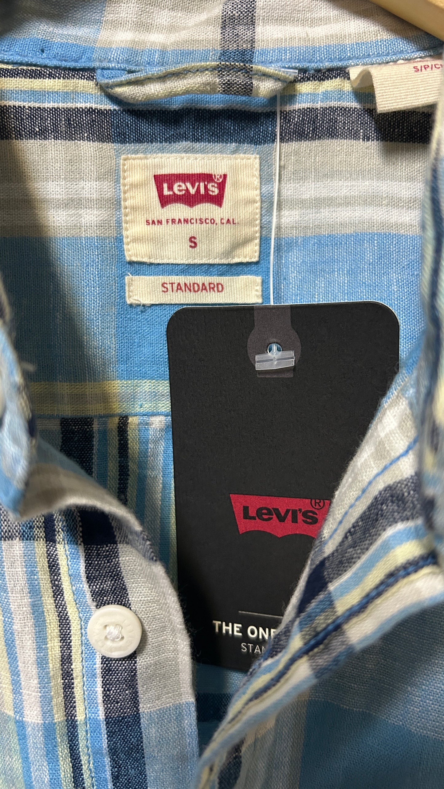 Levi’s Short sleeve button down shirt Small Cotton Blue