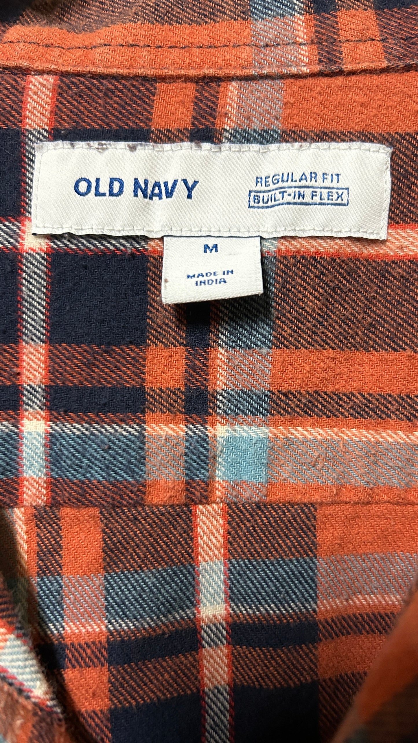 Ivy Crew Classics Long sleeve button down shirt Medium Cotton orange