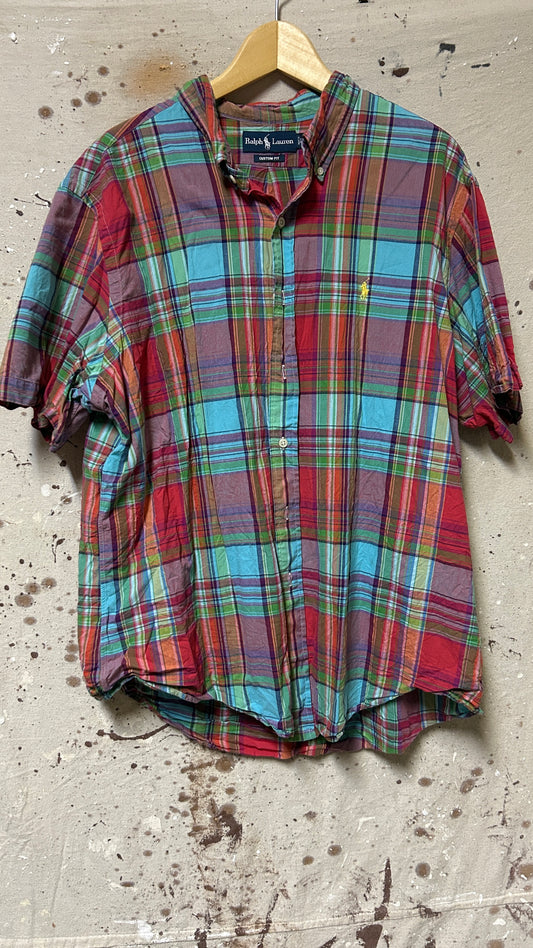 Ralph Lauren Short sleeve button down shirt 2XL