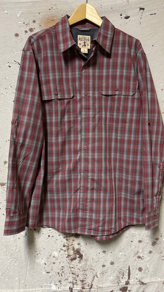 Red Head Brand Co. Long sleeve button down shirt Large Polyester