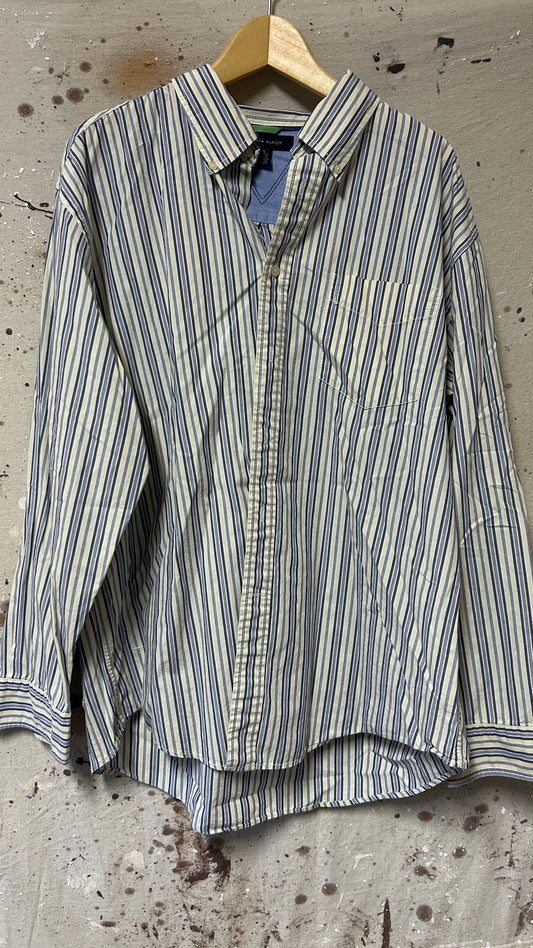 Tommy Hilfiger Long sleeve button down shirt XL Cotton striped