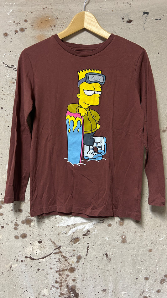 The Simpsons Long sleeve brown shirt XL
