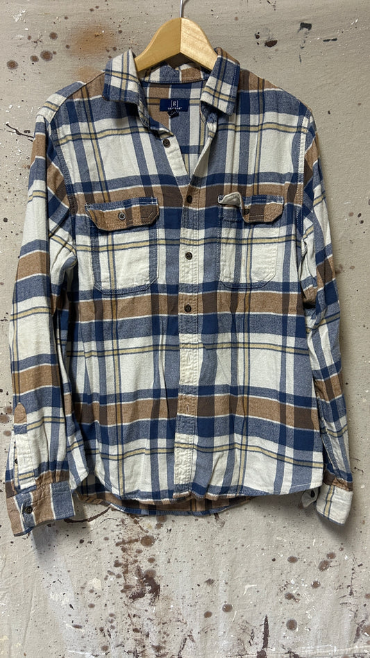 George Long sleeve button down shirt Medium Plaid