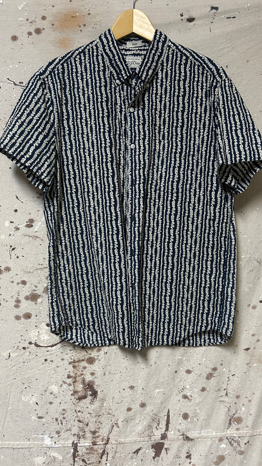 J. Crew Short sleeve button down shirt Large Cotton