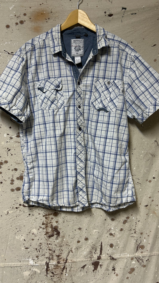 Buffalo David Britton Short sleeve button down shirt XL Cotton