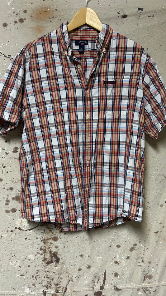 US Polo Assn. Short sleeve button down shirt Medium Cotton